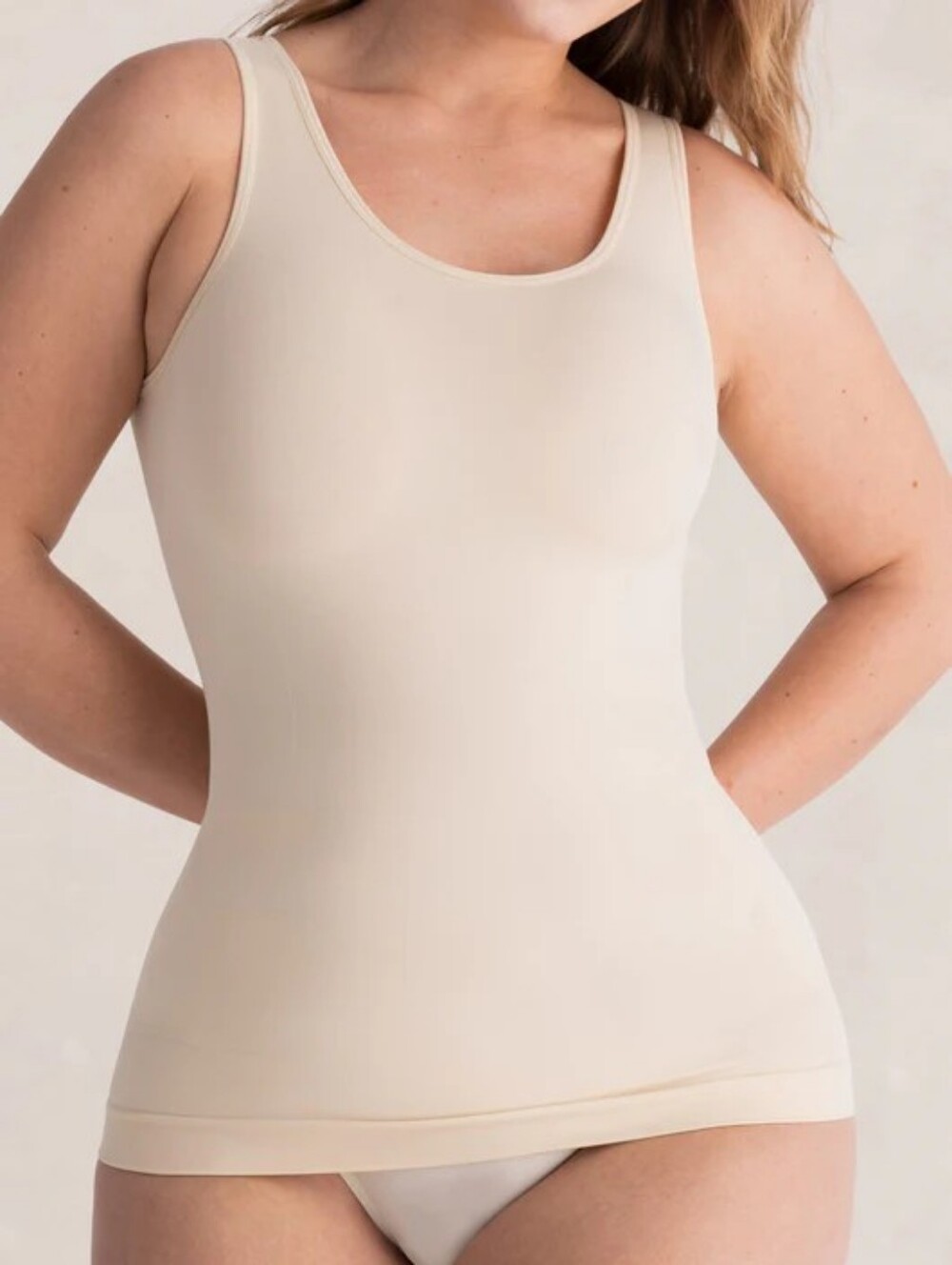 Shapermint Essentials All Day Every Day Scoop Neck Tank Cami - Nude Peach